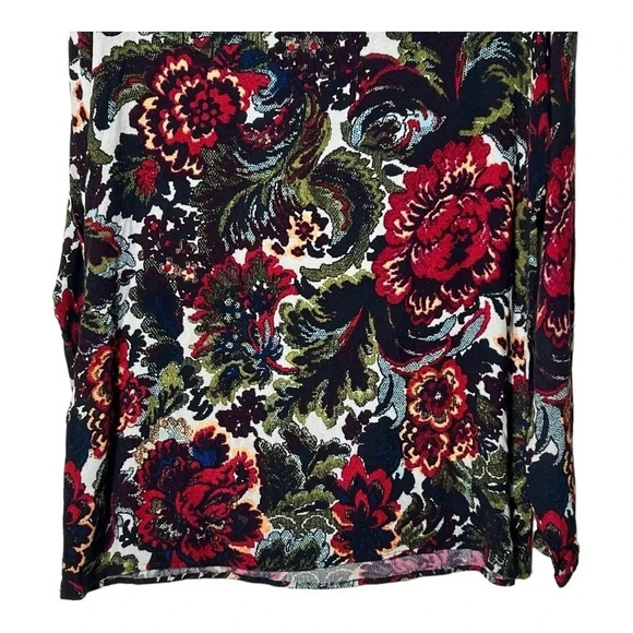 1892. J.JILL FLORAL PRINT LONG SLEEVE TOP BLOUSE SIZE XSMALL PETITE MULTICOLORED - Picture 9 of 9